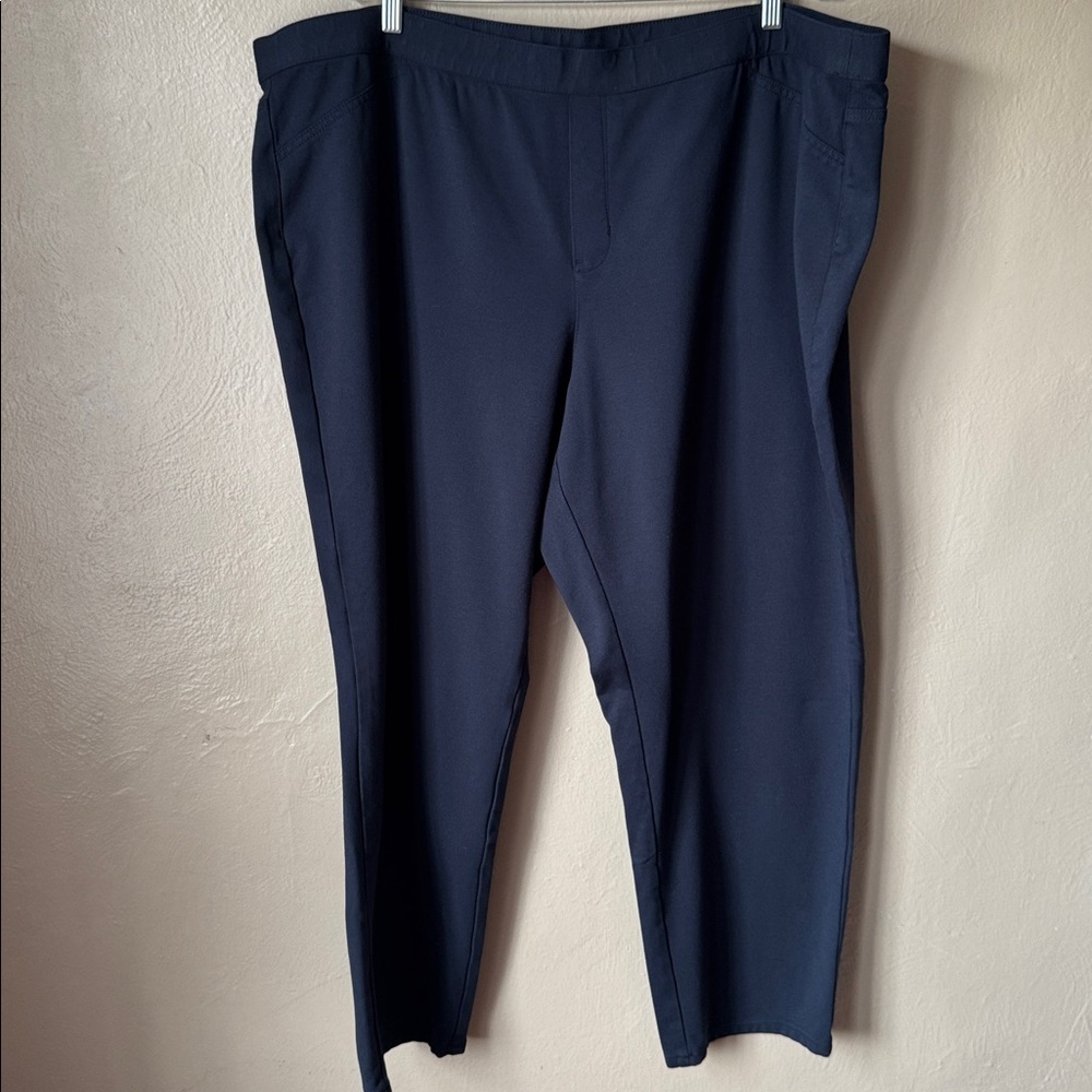 J.Jill Ponte Slim Leg Blue Pants Size 4X